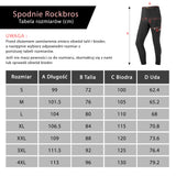 ROCKBROS Spodnie Kolarskie Męskie Oddychające o Wysokiej Elastyczności-YPK010-1 Spodnie