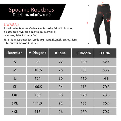 ROCKBROS Spodnie Kolarskie Męskie Oddychające o Wysokiej Elastyczności-YPK010-1 Spodnie