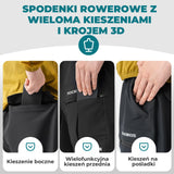 ROCKBROS Męskie Szorty Rowerowe Casualowe z Odpinaną Wkładką 3D-YPK048 Spodenki