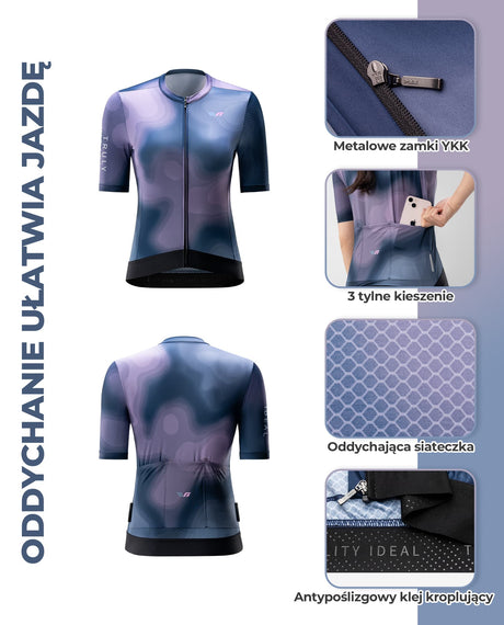 ROCKBROS TVI Damska Koszulka Rowerowa Komfort i Styl na Letnie Wyprawy Koszulki