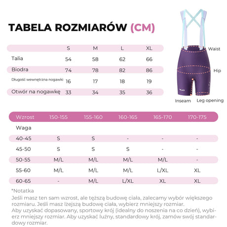 ROCKBROS TVI Damskie Spodenki Rowerowe Na Szelkach-YDDK017-1 Spodenki rowerowe na szelkach