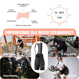 TVI Damskie Spodenki Rowerowe Na Szelkach Z Wkładką - YDDK005