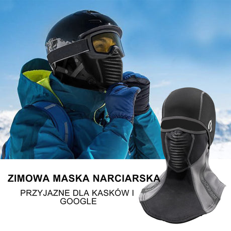 ROCKBROS Kominiarka Zimowa, Ocieplana Wielofunkcjonalna dla Kobiet i Mężczyzn Kominiarki