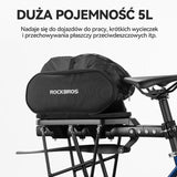 Torba Na Bagażnik Rowerowy Wielofunkcyjna Rozszerzalna 5l-D83