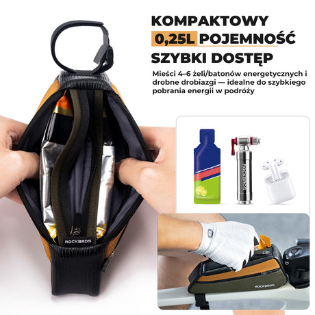 ROCKBROS Torby na Ramę Odporna Na Zarysowania I Ścieranie 0,25l Torby na ramę