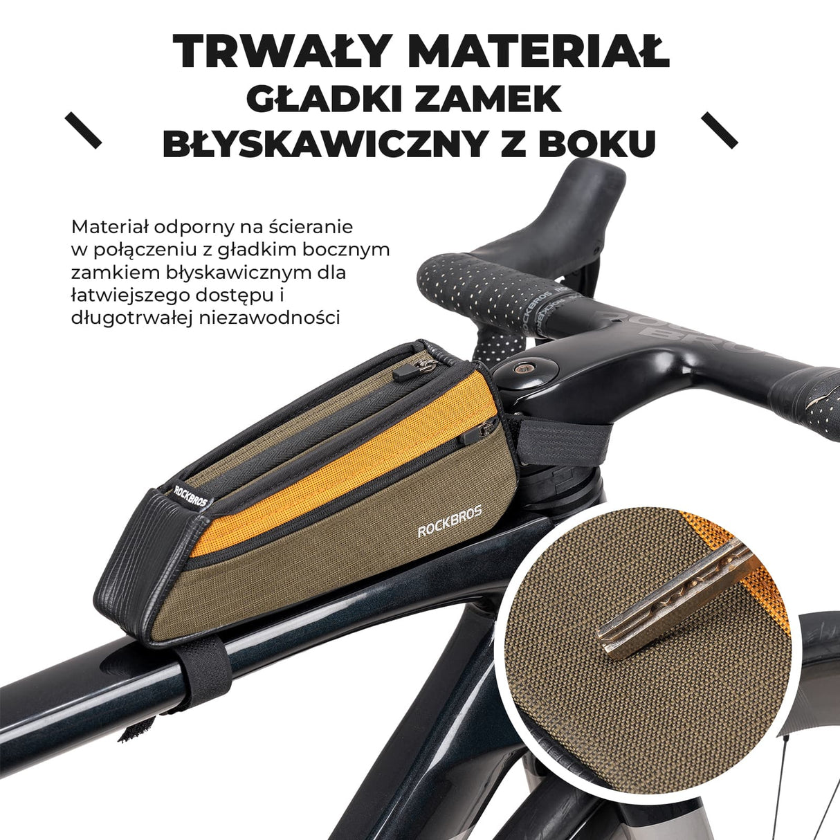 ROCKBROS Torby na Ramę Odporna Na Zarysowania I Ścieranie 0,25l Torby na ramę