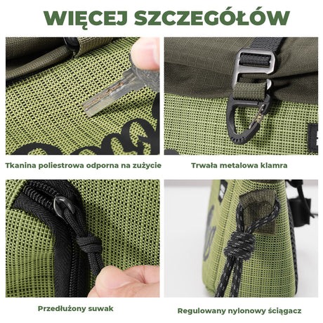 ROCKBROS Torba Na Kierownicę Rowerową Do Rowerów Z Prostą Kierownicą I Brompton 1.8-2.8 L Torba Przednia