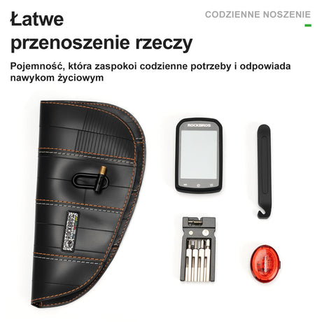 ROCKBROS ROAD TO SKY Torby na Ramę Ekologiczna z Recyklingu Opon 0,5 L-TL009 Portfel