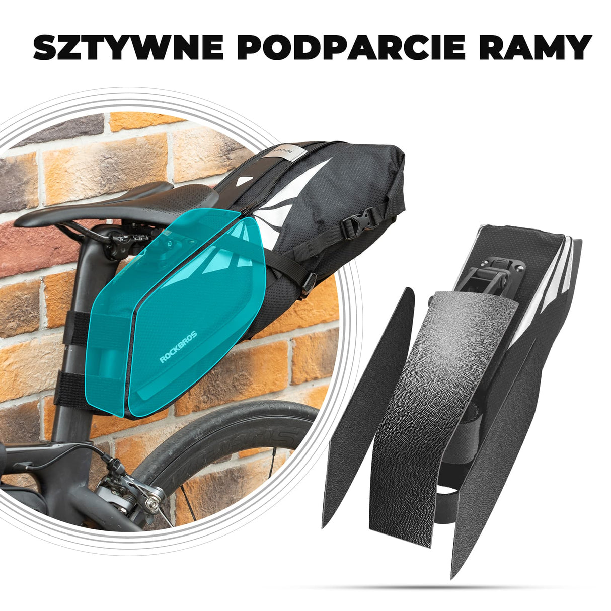 Torba Podsiodłowa Rowerowa Wodoszczelna, Pojemna i Bezpieczna 8 L