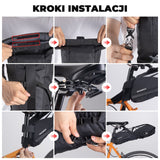 Torba Podsiodłowa Rowerowa Wodoszczelna, Pojemna i Bezpieczna 8 L