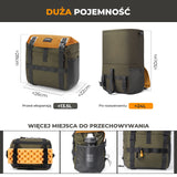 Torba Rowerowa na Kierownicę 13,5–24 L Rozszerzalna, Praktyczna i Odporna na Deszcz-W019