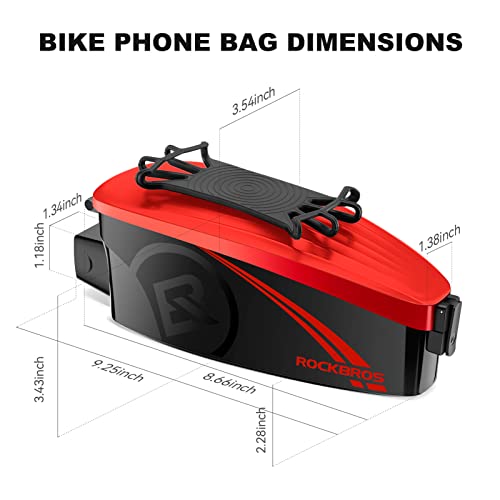 ROCKBROS Torba Rowerowa na Ramę z Elastycznym Uchwytem-LF0444 Torby na kierownicę