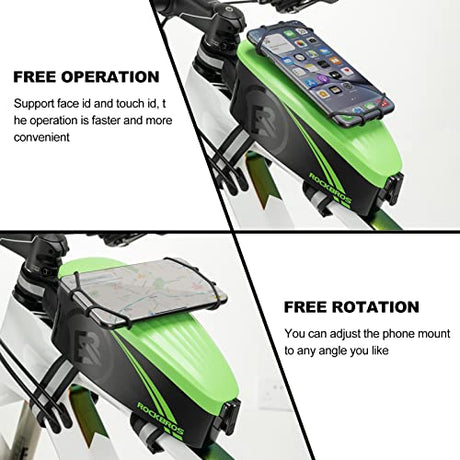 ROCKBROS Torba Rowerowa na Ramę z Elastycznym Uchwytem-LF0444 Torby na kierownicę