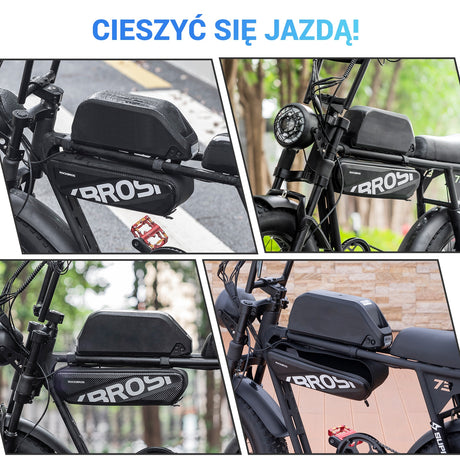 ROCKBROS Torby na Ramę Górną Z Twardą Skorupą Duża Pojemność 4.5 L,Dostępne Tylko dla SUPER73 Torby na ramę