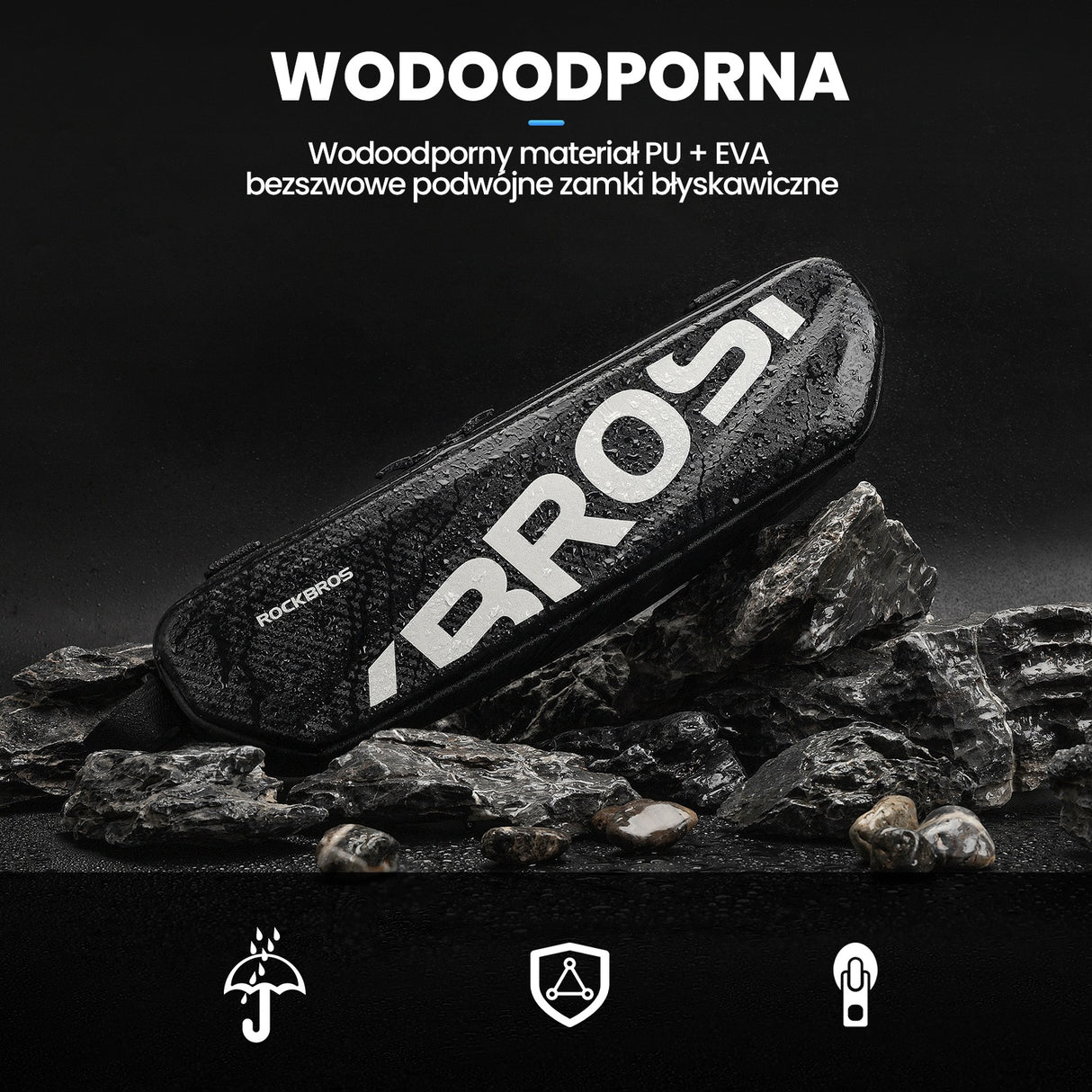 ROCKBROS Torby na Ramę Górną Z Twardą Skorupą Duża Pojemność 4.5 L,Dostępne Tylko dla SUPER73 Torby na ramę