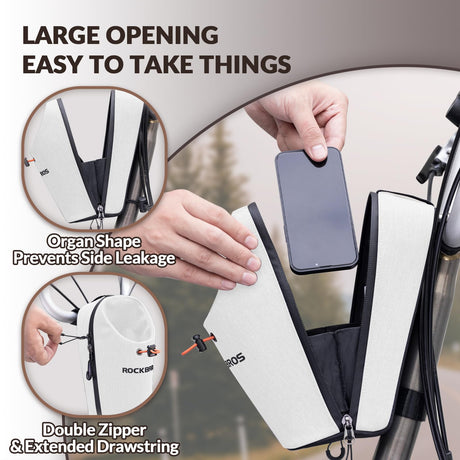 ROCKBROS Torba na Bidon na Kierownicę Rowerową Sztywna 1,5L-P002 Torby na kierownicę