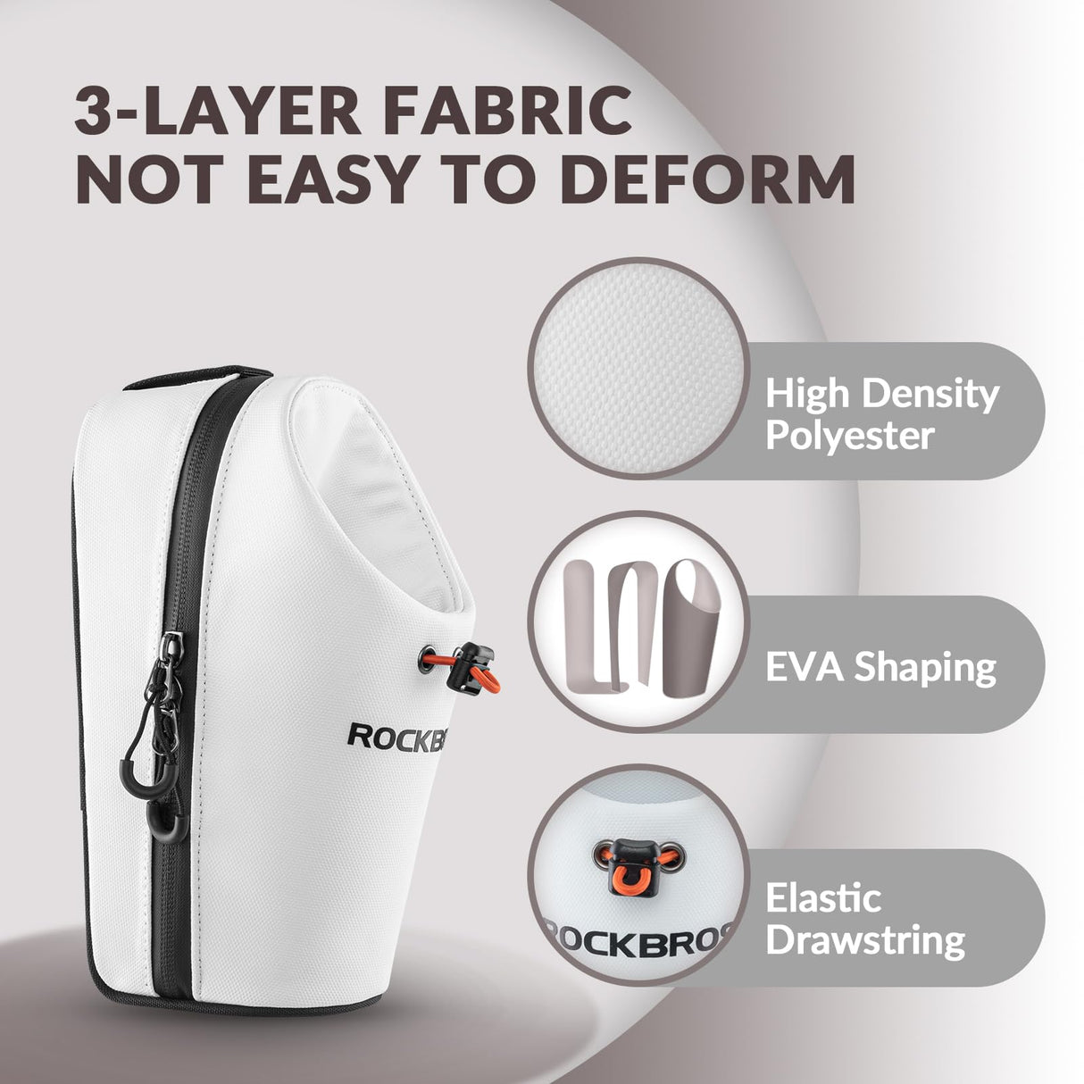 ROCKBROS Torba na Bidon na Kierownicę Rowerową Sztywna 1,5L-P002 Torby na kierownicę