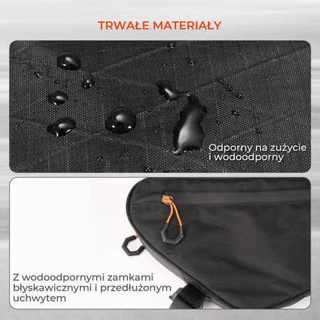 Qunature Qunature Torba na Dolną Rurę Gravel Odporny na Zachlapania Wiele Pojemności Torba na dolną rurę