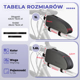 ROCKBROS Torba Rowerowa na Ramę Wodoodporna I Pyłoszczelna Czarna 1L/1.6L Torby na ramę