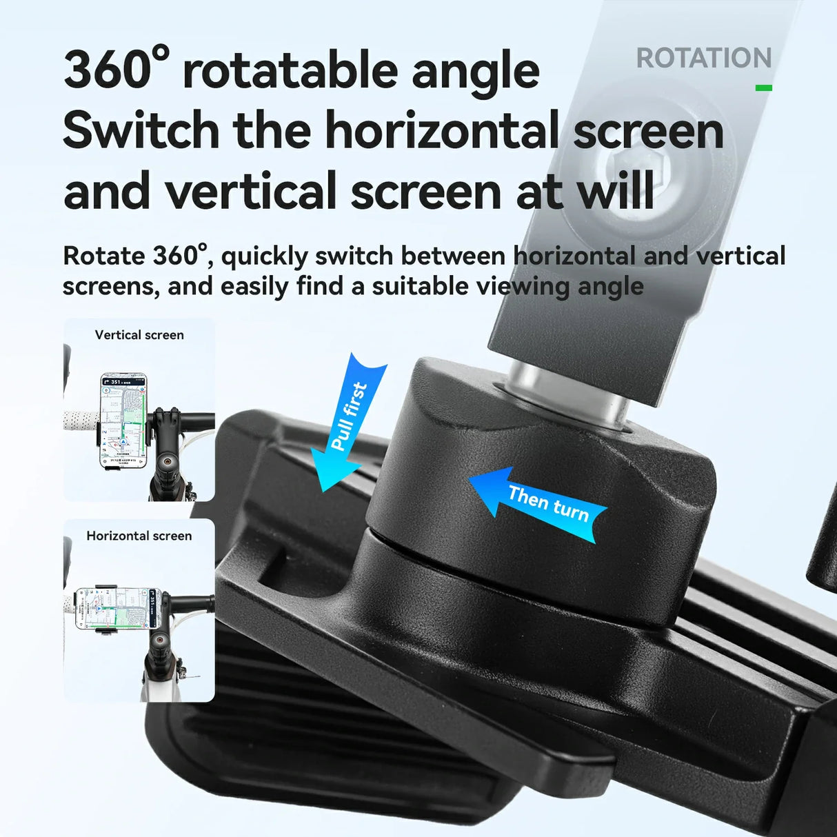 ROCKBROS Uchwyt na Telefon z Szybkim Zwalnianiem Rowerowy I Motocyklowy Uchwyty na telefon