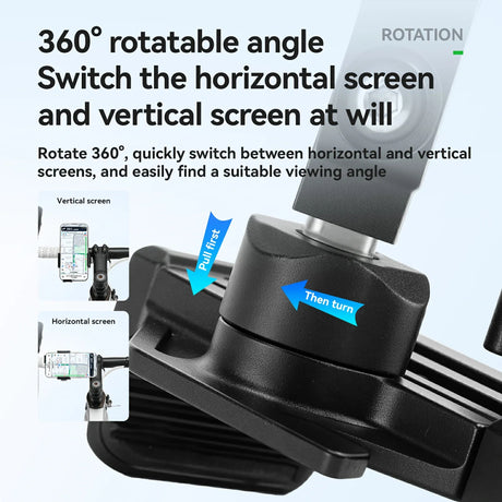 ROCKBROS Uchwyt na Telefon z Szybkim Zwalnianiem Rowerowy I Motocyklowy Uchwyty na telefon