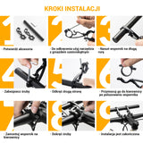 ROCKBROS Uchwyt do Roweru Przedłużenie Włókno Węglowe 25cm-377 Uchwyty na telefon