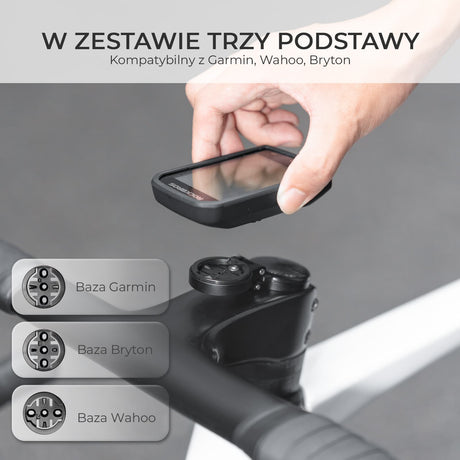 ROCKBROS Uchwyt na Licznik Rowerowy Kompatybilny z Garmin, Wahoo i Bryton-WT-2 Uchwyt na komputer rowerowy