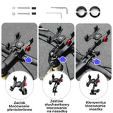 Aluminiowy Uchwyt Na Telefon z Różnymi Sposobami Mocowania