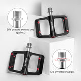 ROCKBROS Ultrale lekkie Pedały Rowerowe MTB / Szosowe 3 łożyska-BP2603 Pedały rowerowe