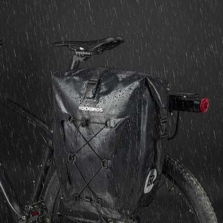ROCKBROS 100% Wodoodporna Torba Bagażowa Pojemność 25L-32L z Systemem Roll-top-AS-002-2 Torby na bagażnik
