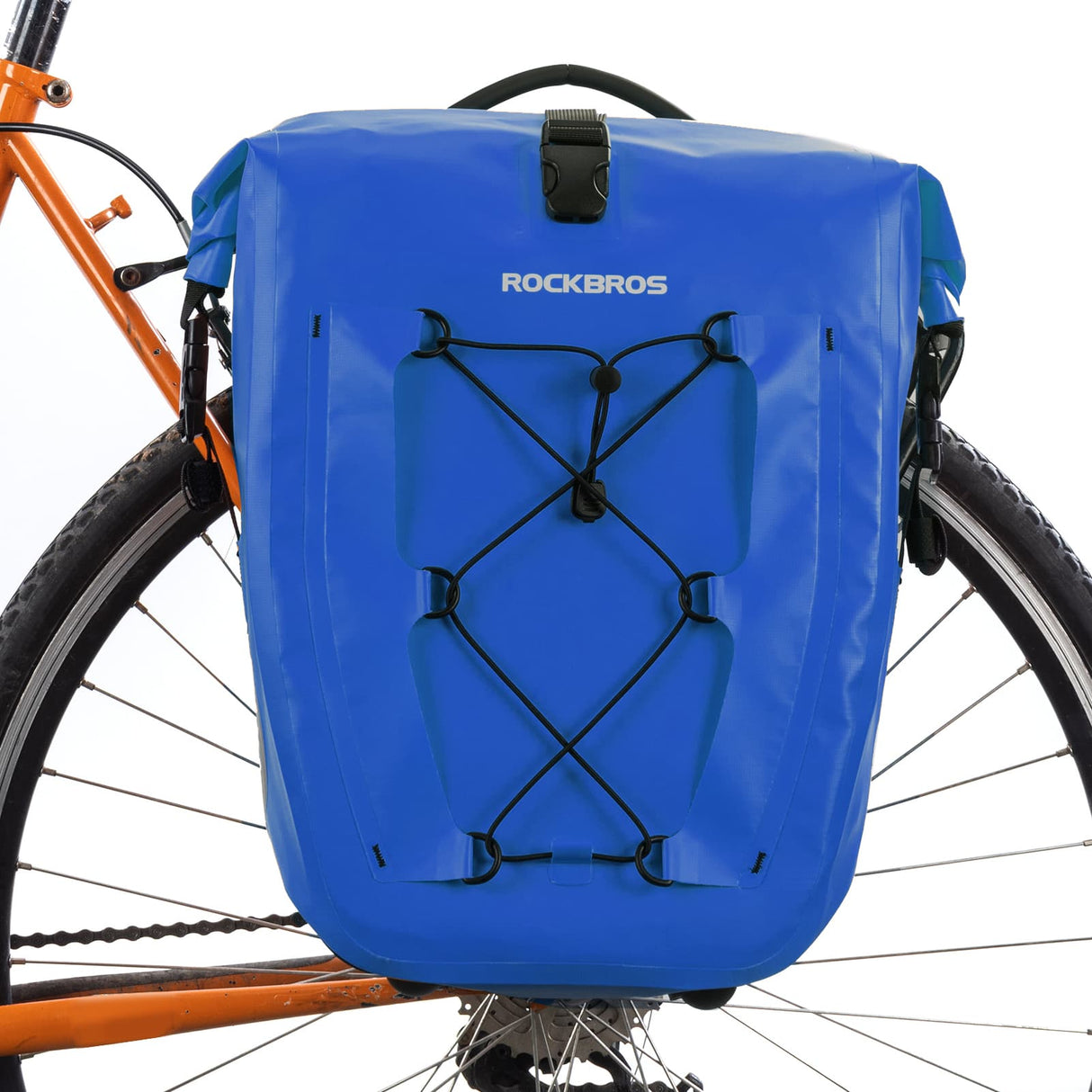 ROCKBROS 100% Wodoodporna Torba Bagażowa Pojemność 25L-32L z Systemem Roll-top-AS-002-2 Torby na bagażnik