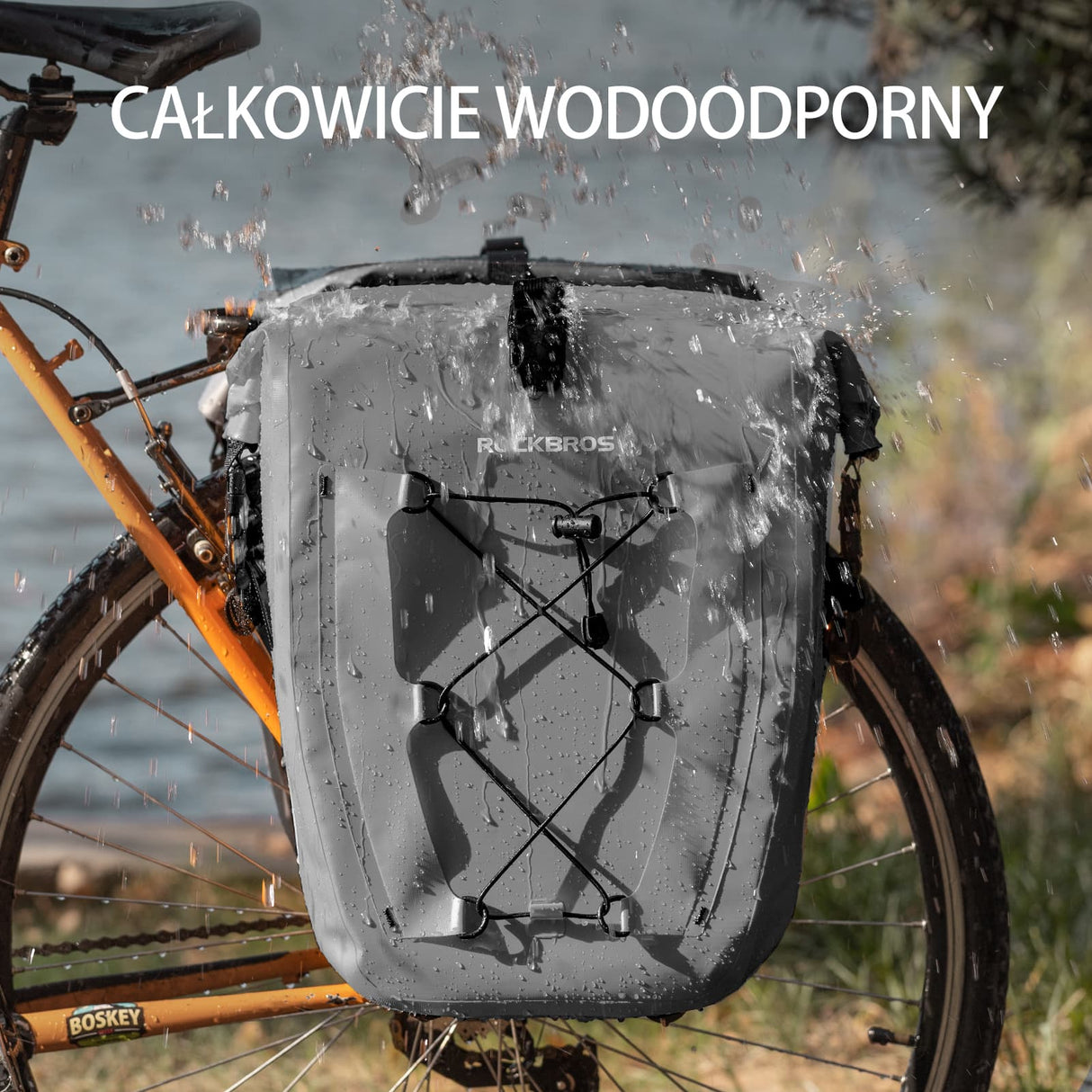 100% Wodoodporna Torba Bagażowa Pojemność 25L-32L z Systemem Roll-top-AS-002-2