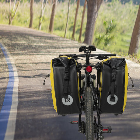 ROCKBROS 100% Wodoodporna Torba Bagażowa Pojemność 25L-32L z Systemem Roll-top-AS-002-2 Torby na bagażnik