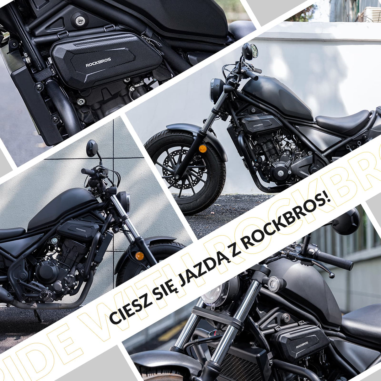 ROCKBROS Twarda Sakwa Boczne Do Motocykla 1.5L Lewo/Prawo-B106 Torby i sakwy motocyklowe