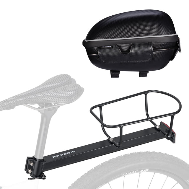 ROCKBROS Wodoodporna Torba na Bagażnik Rowerowy + Zestaw Bagażnika z Systemem Quick Release Bagażniki