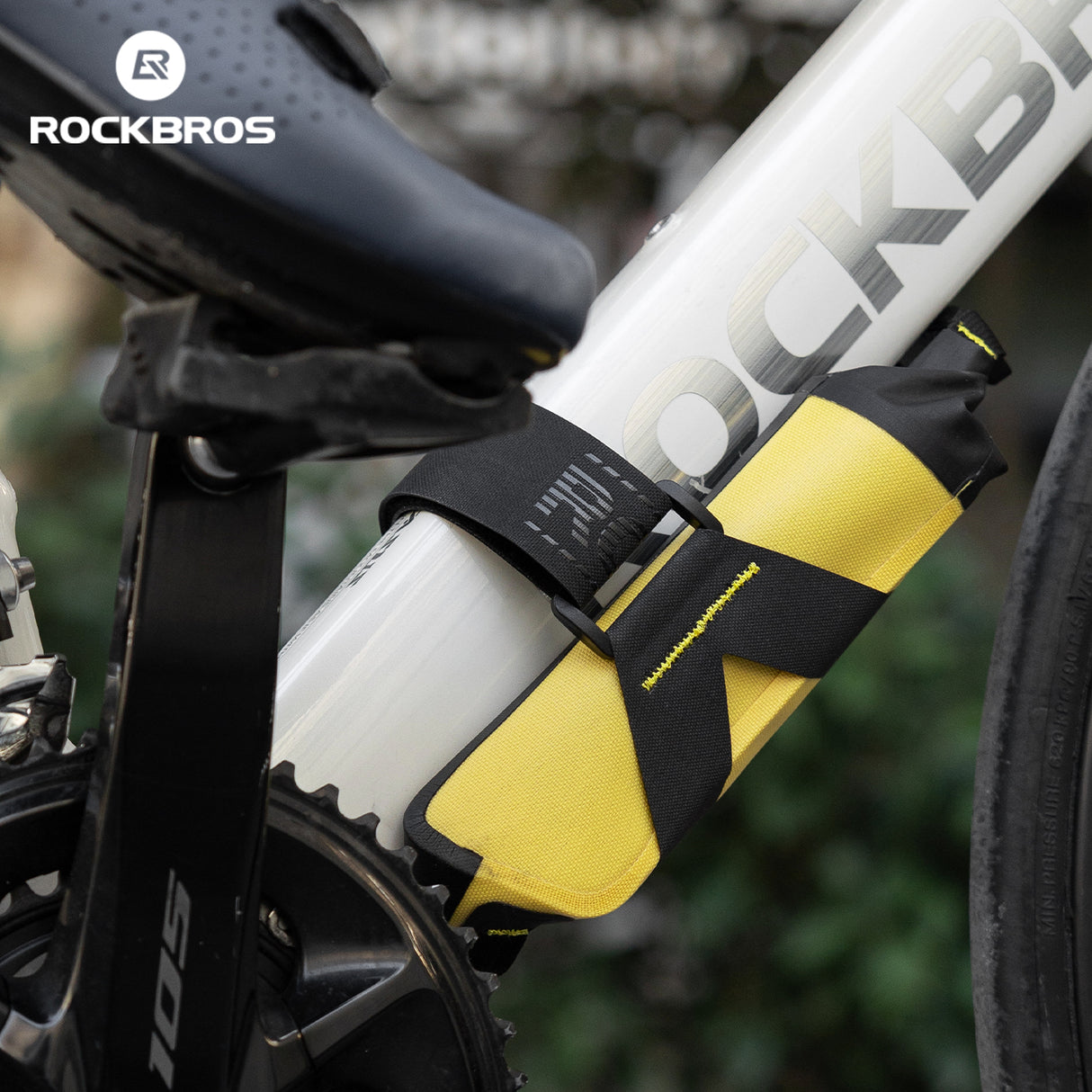 ROCKBROS 100% Wodoodporna Torba na Dolną Rurę 1L Szczelna i Aerodynamiczna-AS-161 Torba na dolną rurę