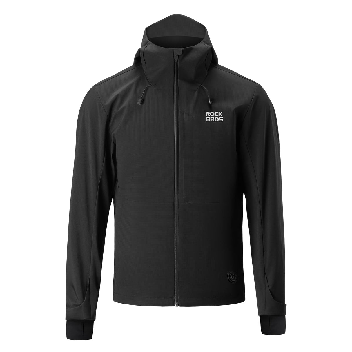 ROCKBROS Męska Podgrzewana Kurtka Rowerowa Wiatroodporna Z Grafenu Z 3-stopniową Regulacją-YPW067 KurtkiCzarny S