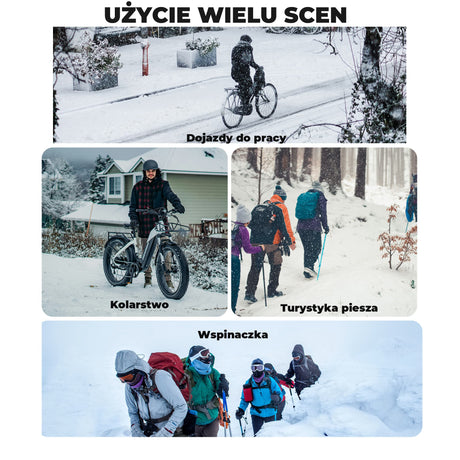 ROCKBROS Męska Podgrzewana Kurtka Rowerowa Wiatroodporna Z Grafenu Z 3-stopniową Regulacją-YPW067 Kurtki