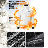 ROCKBROS Męska Podgrzewana Kurtka Rowerowa Wiatroodporna Z Grafenu Z 3-stopniową Regulacją-YPW067 Kurtki