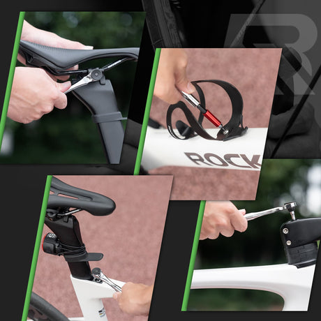 ROCKBROS Zestaw Narzędzi Z Grzechotką Typu Flip-top Mini-TG-T8008 Narzędzia do naprawy roweru