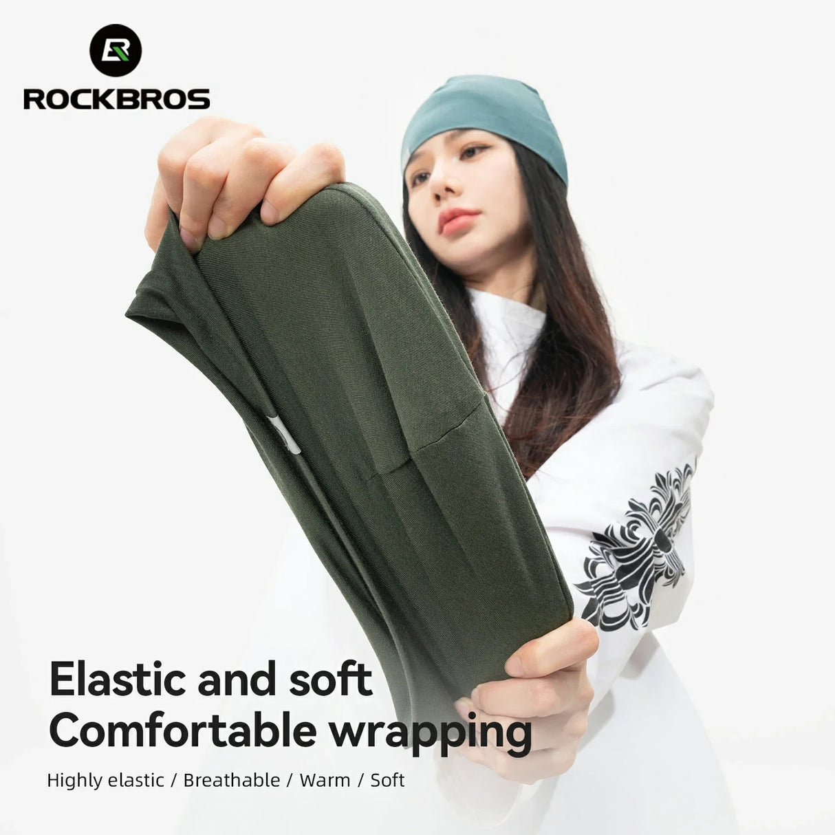 ROCKBROS Zestaw Zimowy Z Wełny Merino – Komin Termiczny i Czapka Kominiarki