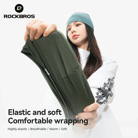 ROCKBROS Zestaw Zimowy Z Wełny Merino – Komin Termiczny i Czapka Kominiarki