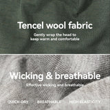 ROCKBROS Zestaw Zimowy Z Wełny Merino – Komin Termiczny i Czapka Kominiarki