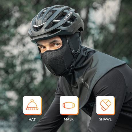 ROCKBROS Kominiarka Motocyklowa Rowerowa Zimowa Mężczyźni Kobiety Ciepła Narciarska Oddychająca Maska-YPP088 Kominiarki