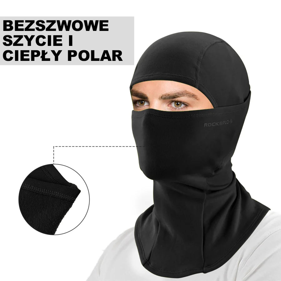 ROCKBROS Kominiarka Jesienno-Zimowa Wiatroszczelna Przeciwpyłowa Oddychająca Jeden Rozmiar-LF7345 Kominiarki