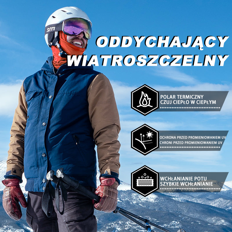 ROCKBROS Kominiarka Jesienno-Zimowa Wiatroszczelna Przeciwpyłowa Oddychająca Jeden Rozmiar-LF7345 Kominiarki