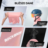 ROCKBROS Kominiarka Jesienno-Zimowa Wiatroszczelna Przeciwpyłowa Oddychająca Jeden Rozmiar-LF7345 Kominiarki