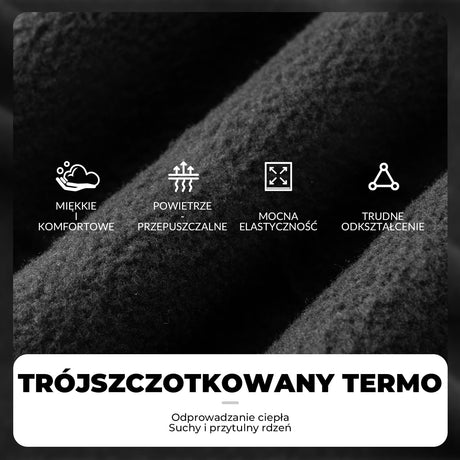 ROCKBROS Zimowa Odzież Rowerowa Męska Ciepła, Oddychająca, Wiatroszczelna