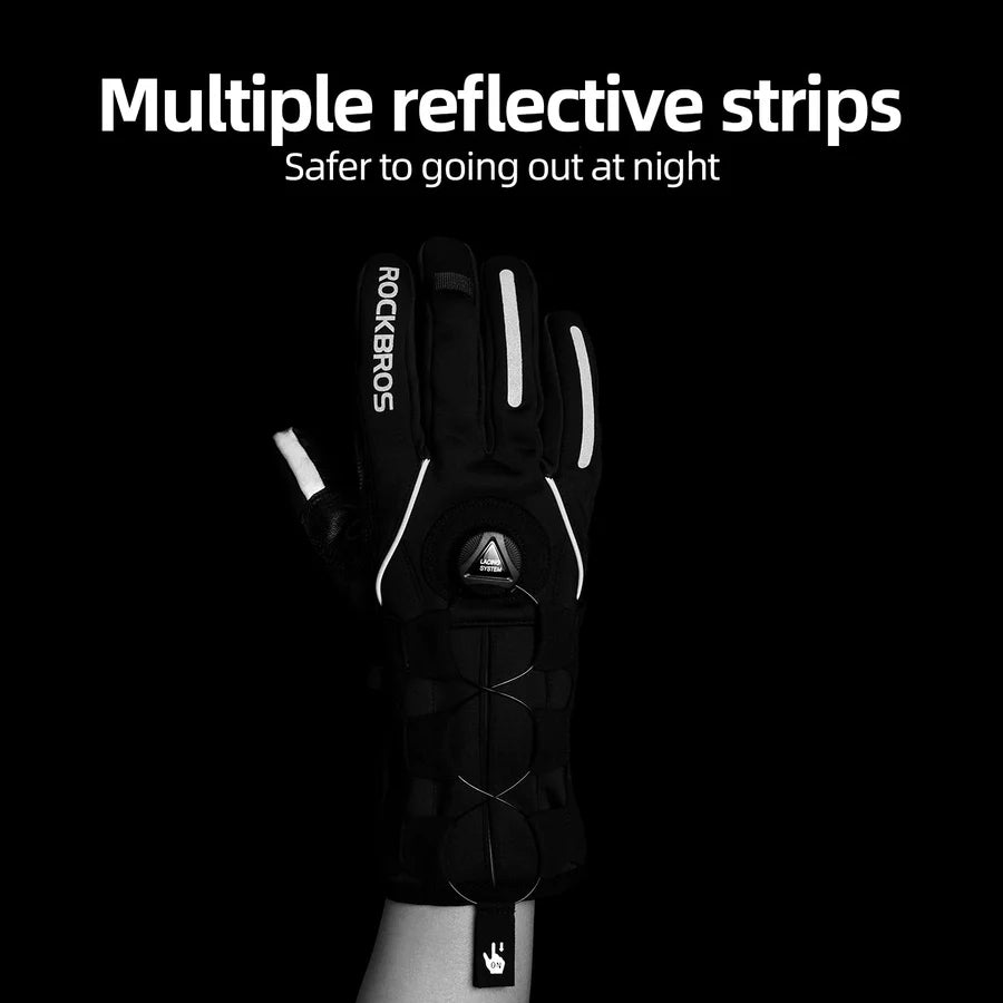 Rękawice Narciarskie Zimowe Rękawiczki z Ekranem Dotykowym z Guzikami