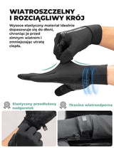 Zimowe Rękawice Rowerowe Z Grafenem Oddychające 5–15°C– S414